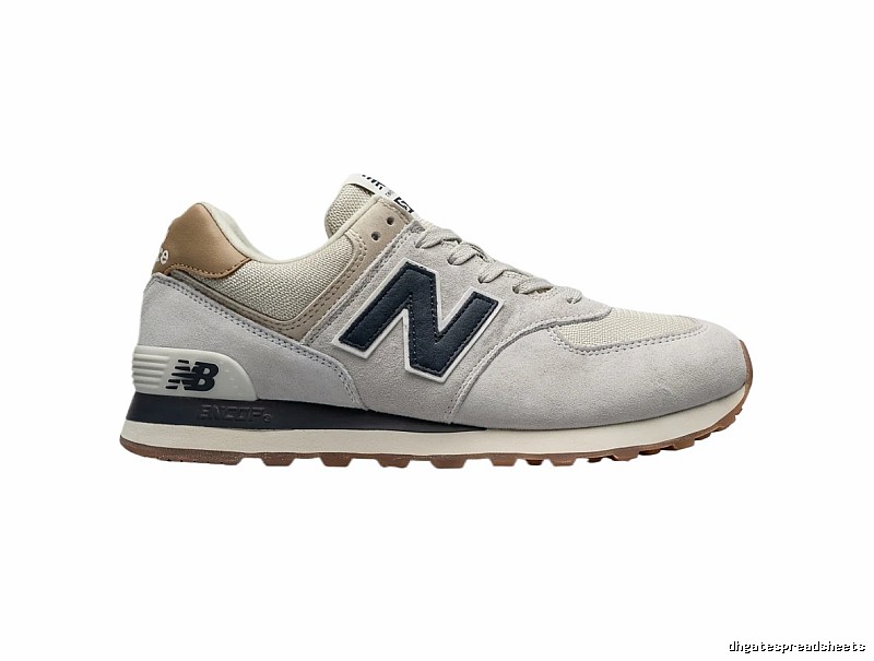 Retro - style grey sports shoes of New Balance