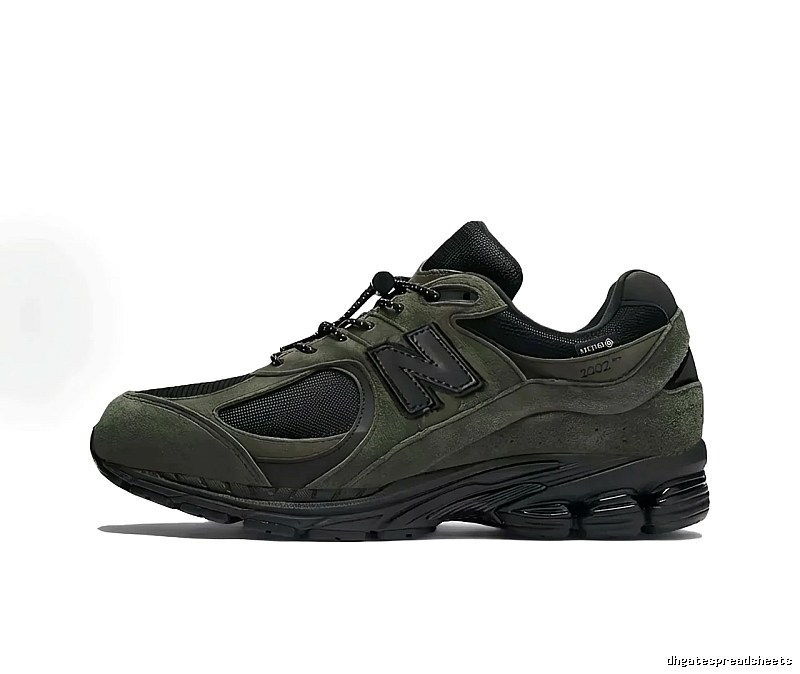 Retro-style olive green of New Balance 2002R