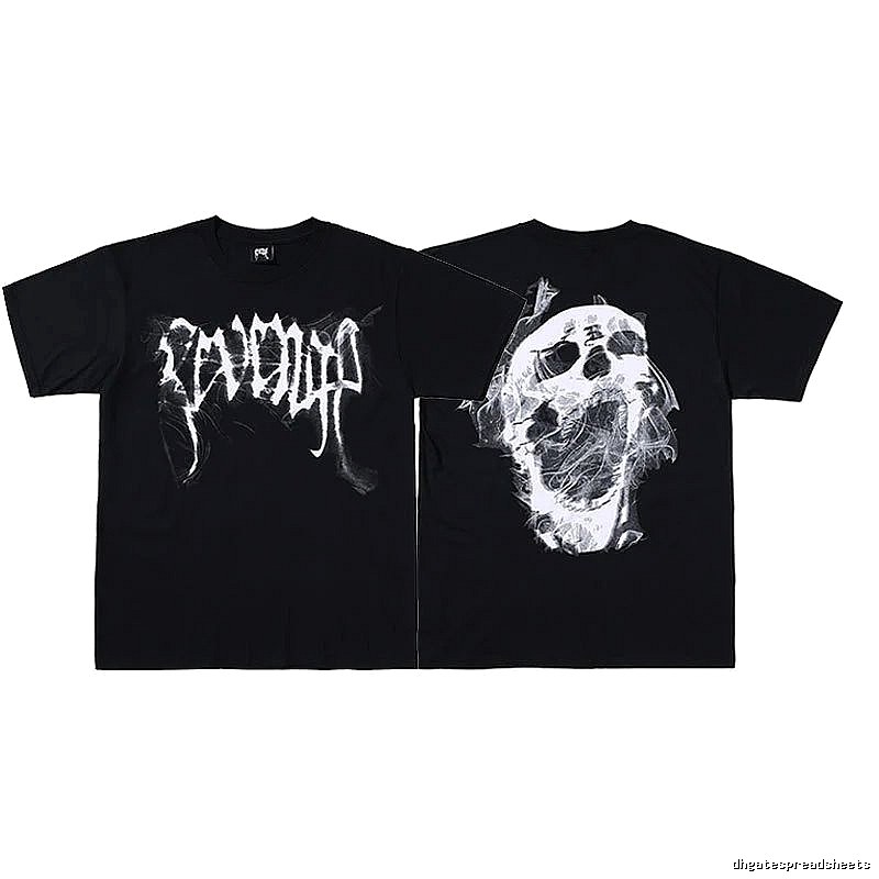 Revenge Black Skull Graphic T-Shirt Weekend Wear
