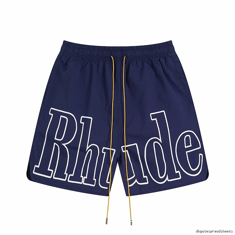 RHUDE Alphabet Wind Dark Blue Shorts