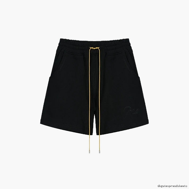 RHUDE minimalist black shorts