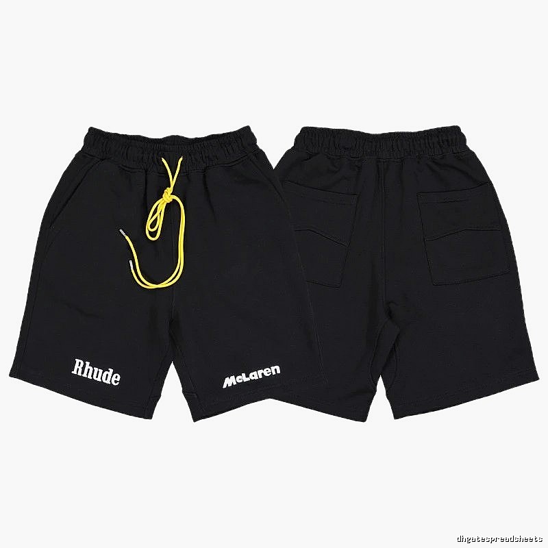 RHUDE Trendy and Cool Style Black Shorts