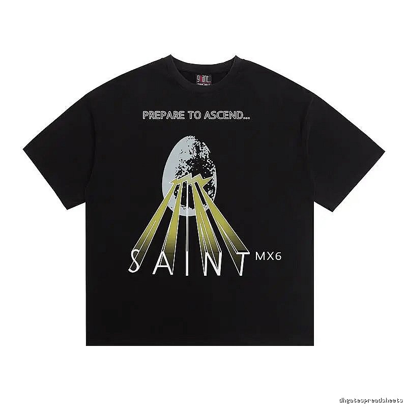 SAINT MX6 Street Style Black Short-sleeve T-shirt