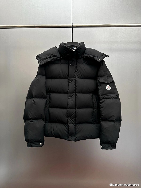 Short Puffer Jacket with Badge Collar Detail from Moncler