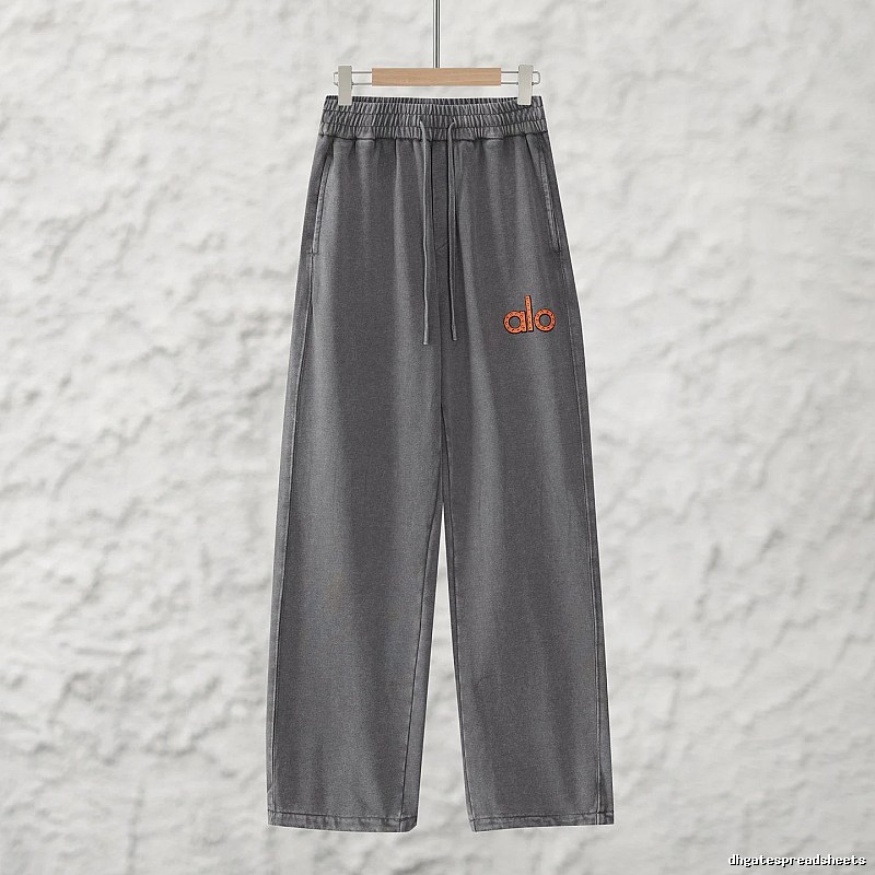 Signature Edit Alo Yoga Wide Lounge Pants - Gray