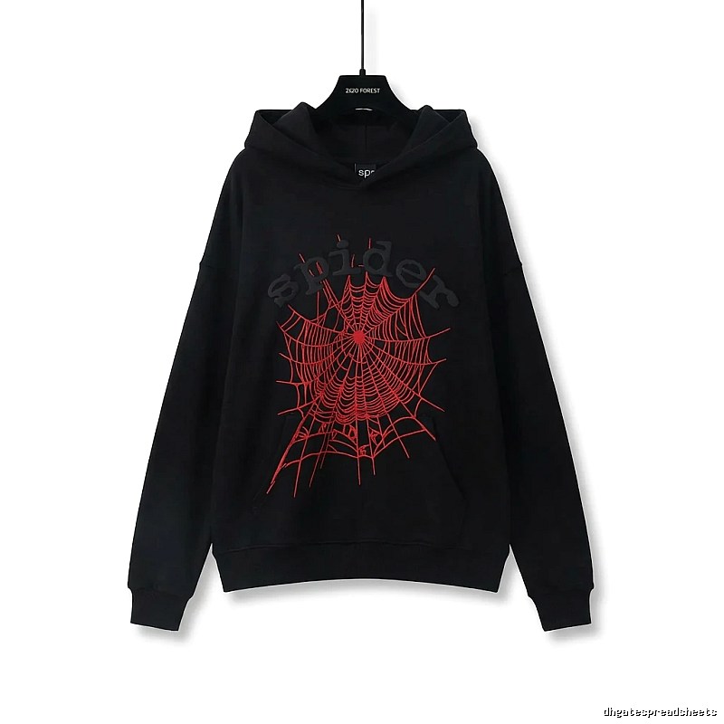 Sp5der cobweb - style black sweatshirt