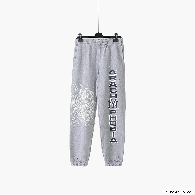 Sp5der Grey Trendy Sweatpants