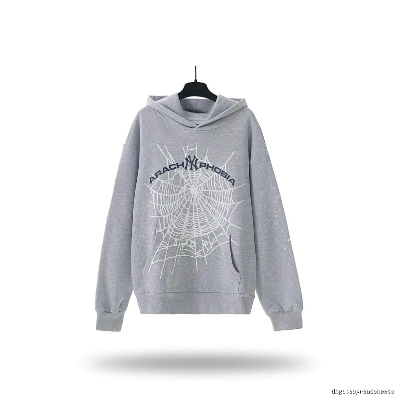 Sp5der Spider Series Grey Streetwear Sweatshirt