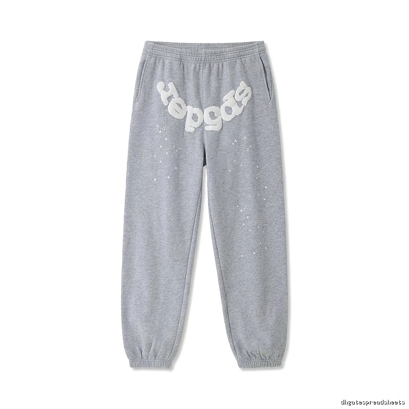 Sp5der Starry Rhinestone Wind Track Pants