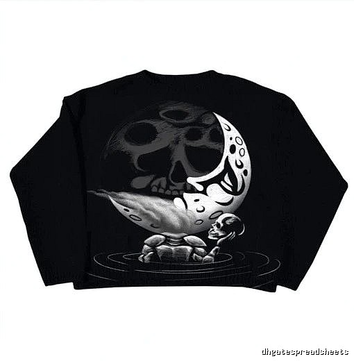 Sport Anime graphic sweater Black Knit Top for Warm Weather