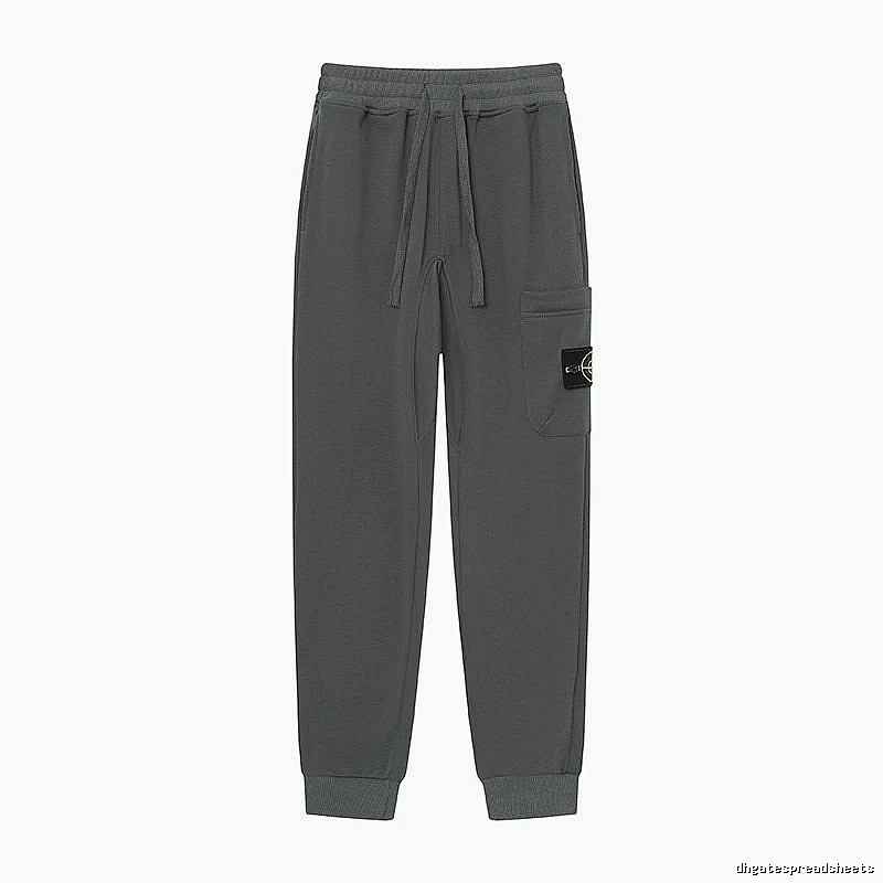 Stone Island Classic Street Style Dark Grey Jogger Sweatpants