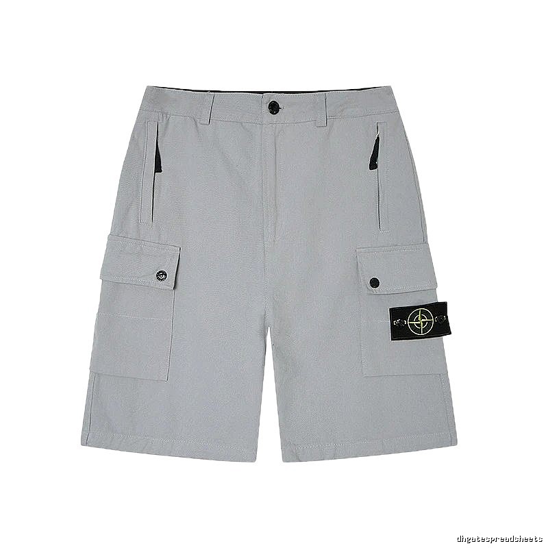 Stone Island Classic Technical Workwear Style Light Grey Shorts