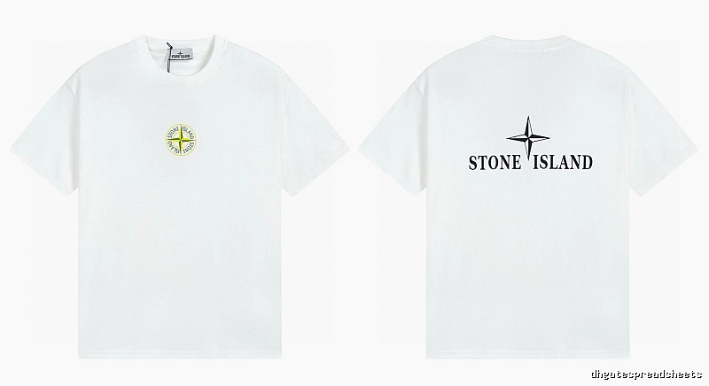 Stone Island Compass Series Street Style White T-Shirt