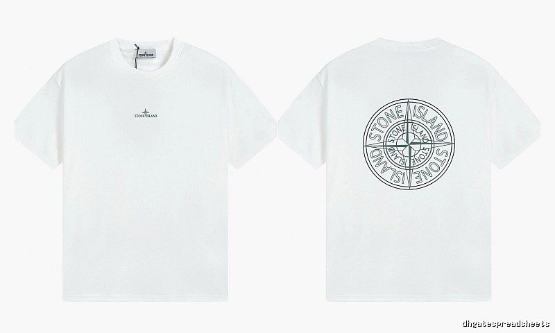 Stone Island Compass Series Street Style White T-Shirt