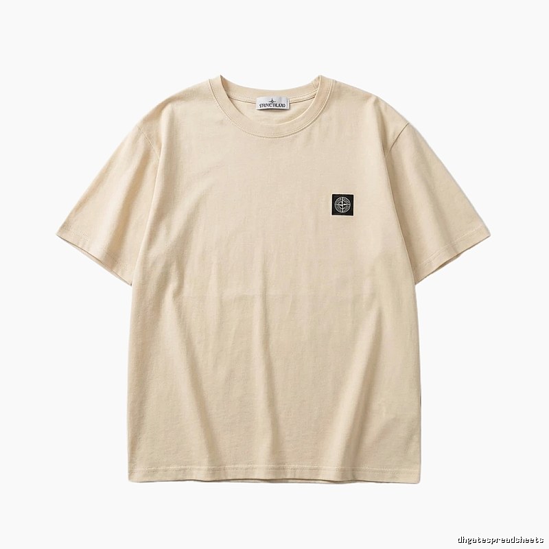 Stone Island minimalist style beige T-shirt