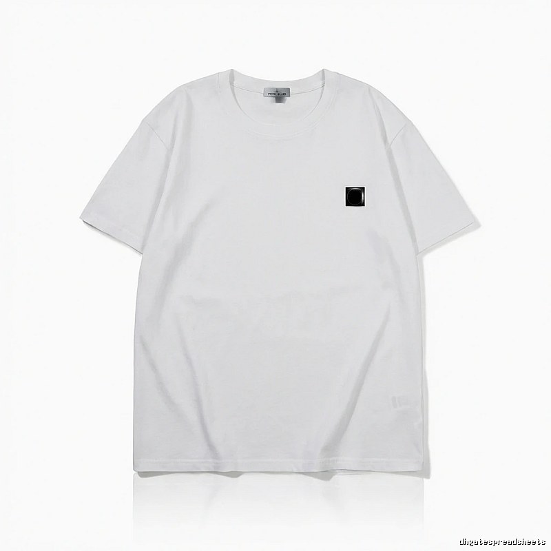 Stone Island minimalist style white T-shirt