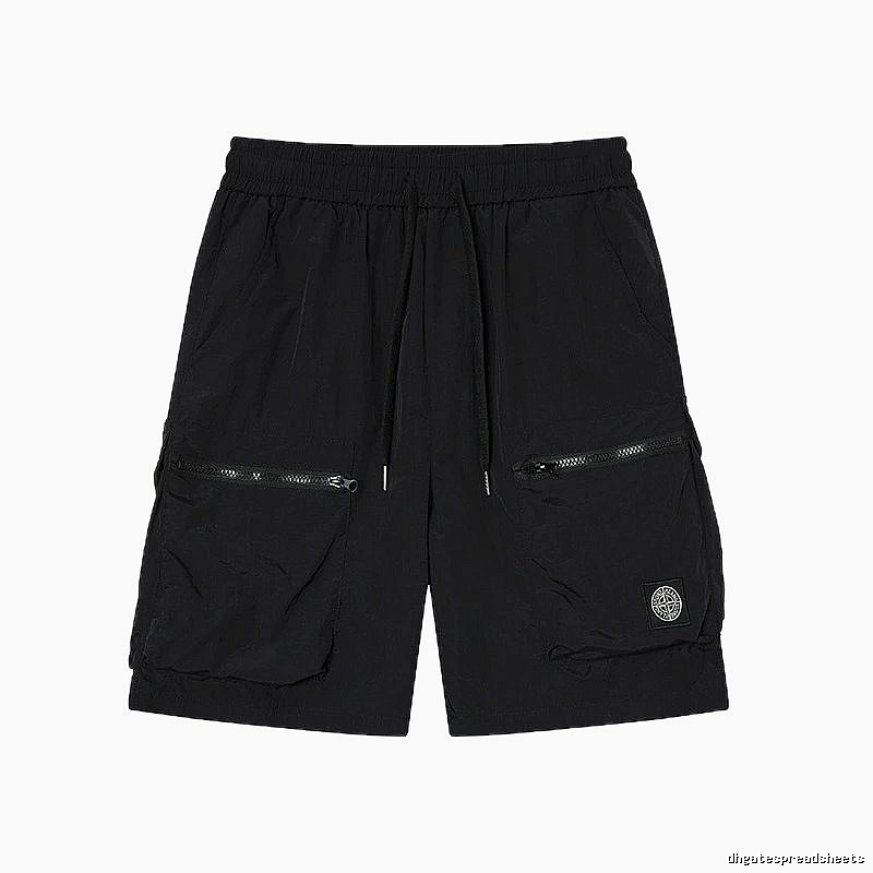 Stone Island Technical Workwear Style Black Shorts