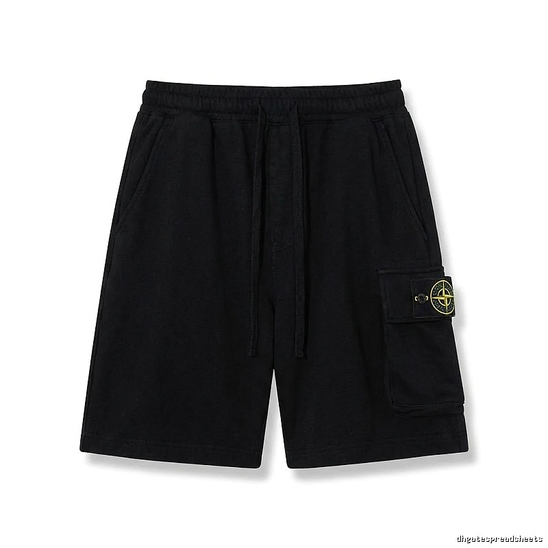 Stone Island work - style black shorts