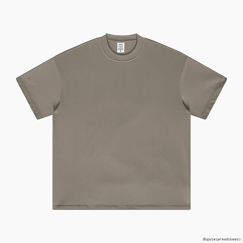 Streetwear Plain white T-shirt Minimal White Short with Logo Accent