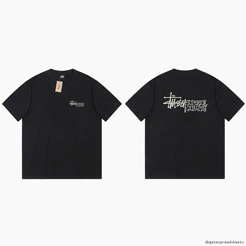 Stussy basic simple style black T-shirt