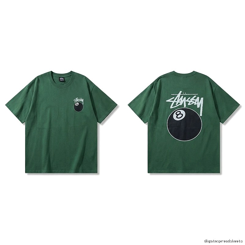 Stussy Black Eight Series Trendy and Cool Style T-shirt