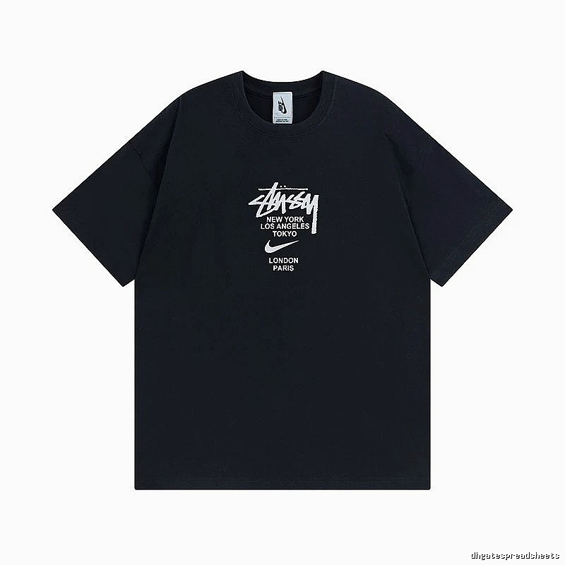 Stussy Black Spider Graphic T-Shirt Downtown Style Logo