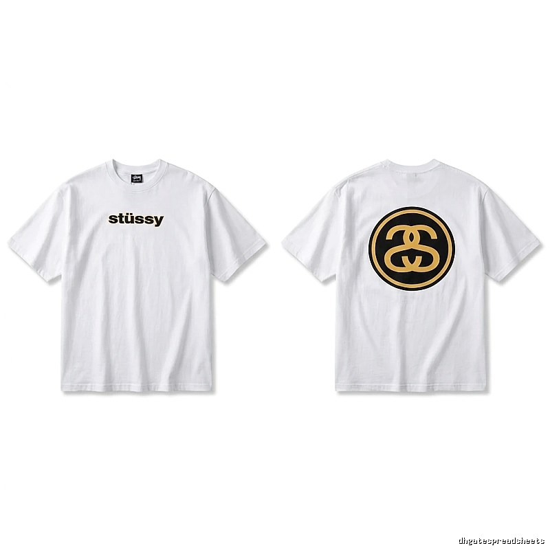 Stussy classic simple white T-shirt