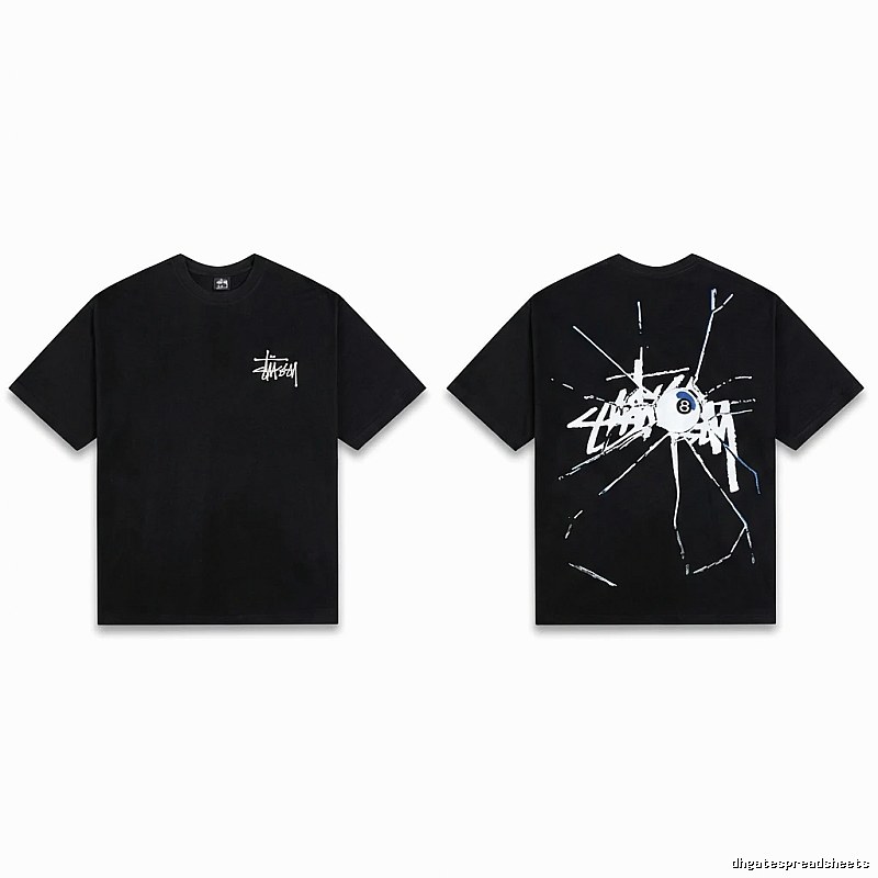 Stussy dark ripped style short-sleeve shirt