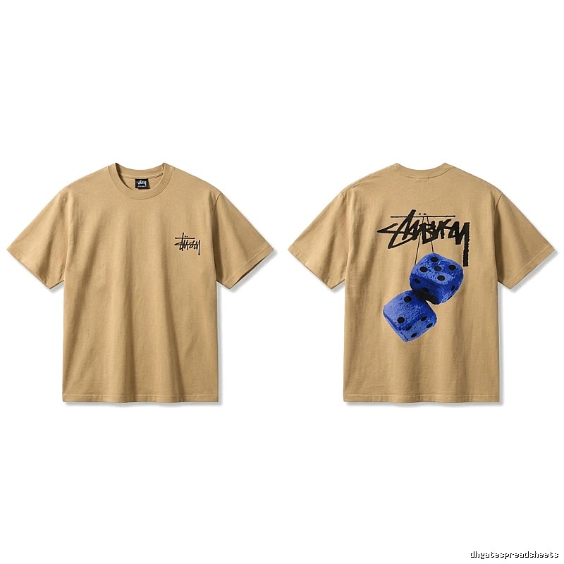 Stussy Dice Print Khaki Short-sleeve