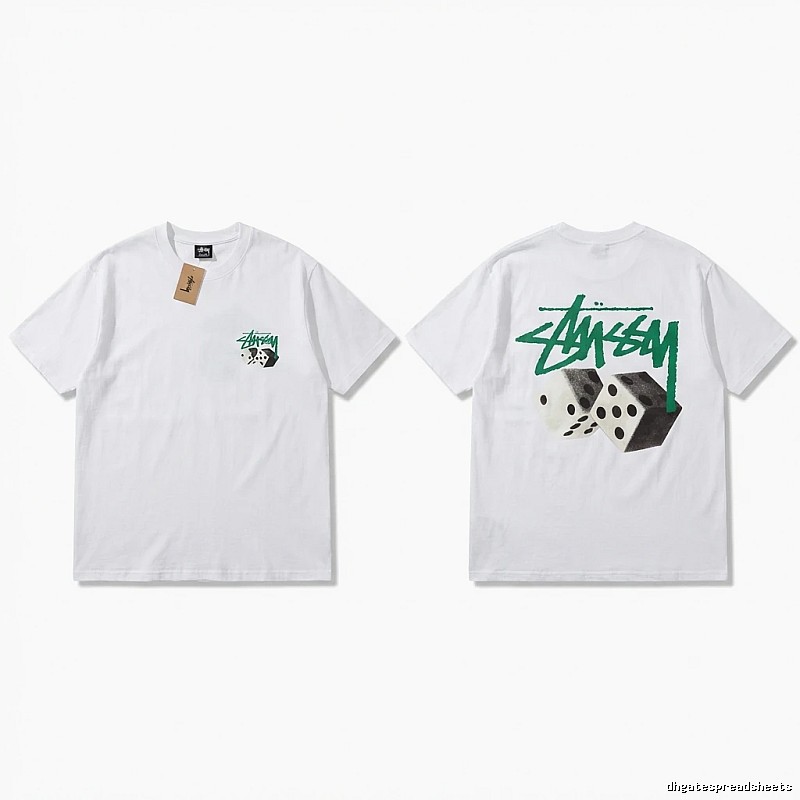 Stussy Dice Print White T-shirt