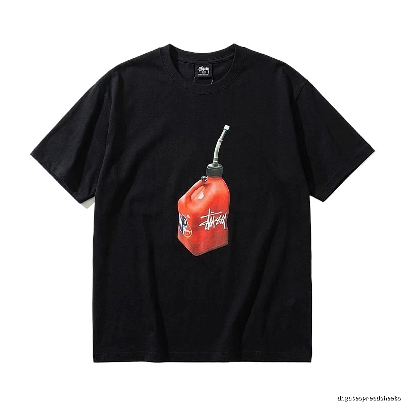 Stussy graffiti-style black T-shirt