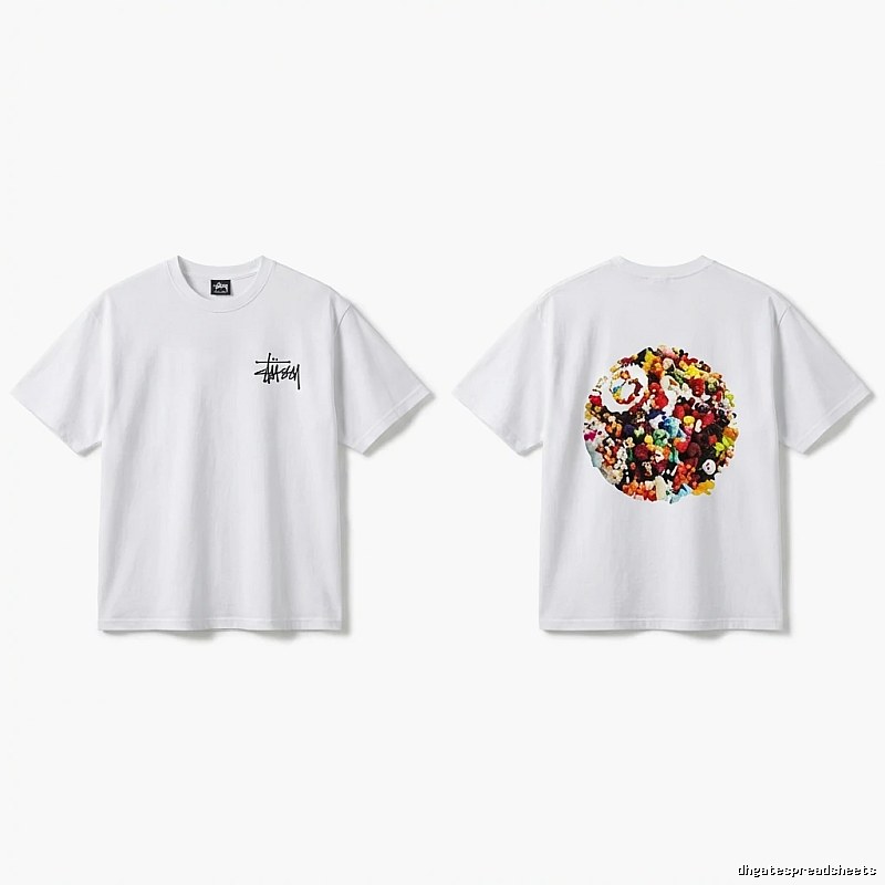 Stussy Graffiti Trendy White T-shirt