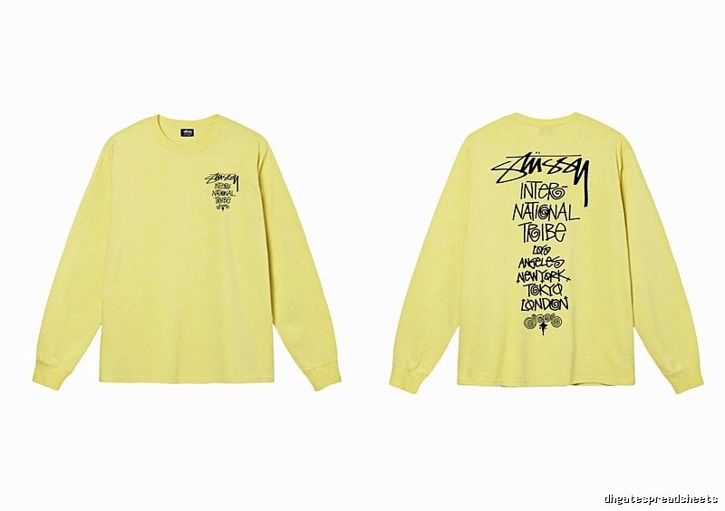 Stussy International Tribal Style Yellow Long-sleeve
