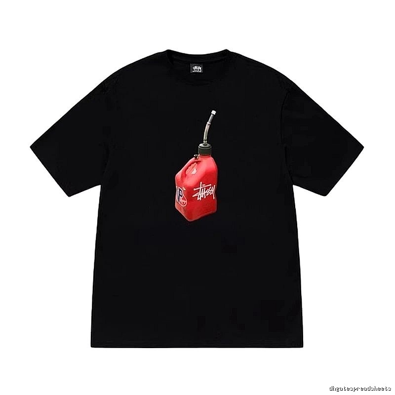 Stussy Monogram Graphic T-shirt Black White Stussy for Layered Styling