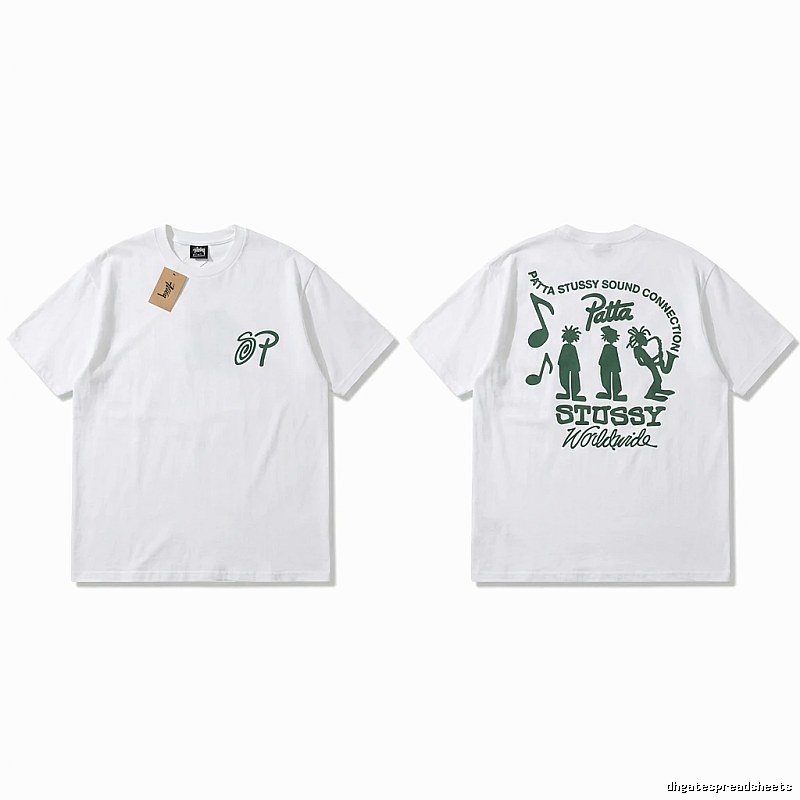 Stussy Music Print White T-shirt