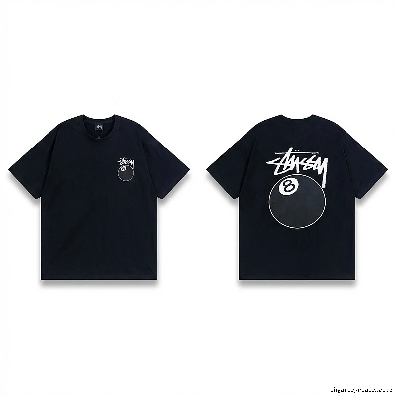 Stussy No.8 Ball Style Black T-shirt