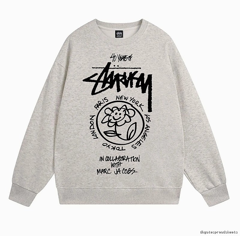 Stussy Oatmeal Style 539 Graphic SweatShirt Smart Casual