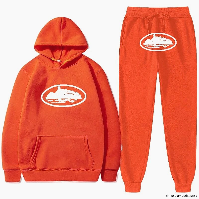 Stussy Orange Tracksuit Set Logo Detail
