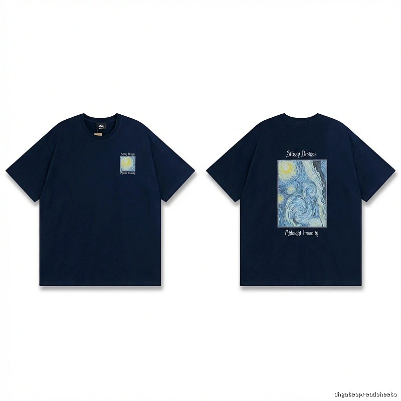Stussy Van Gogh Series Dark Blue T-shirt