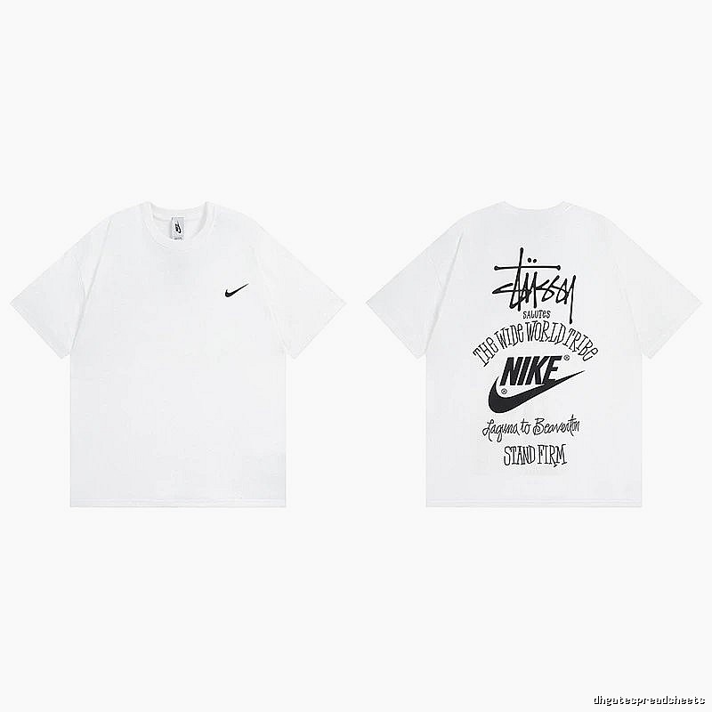 Stussy White Spider Graphic T-Shirt Poolside Style Logo