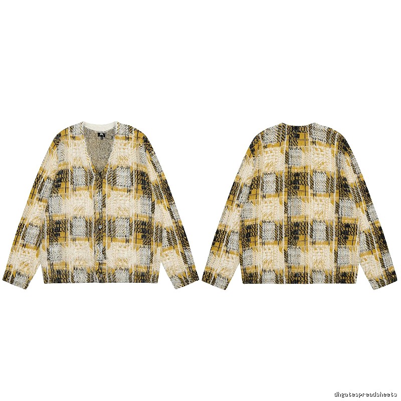 Stussy Yellow Swirl Graphic SweatShirt Warm Weather
