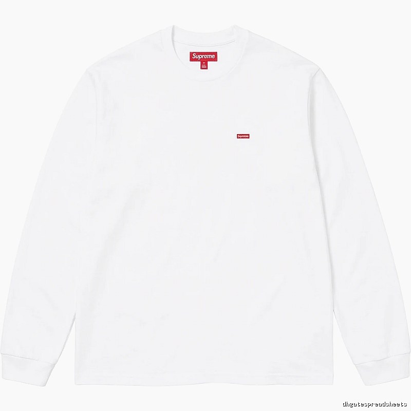 Supreme basic simple white long-sleeve