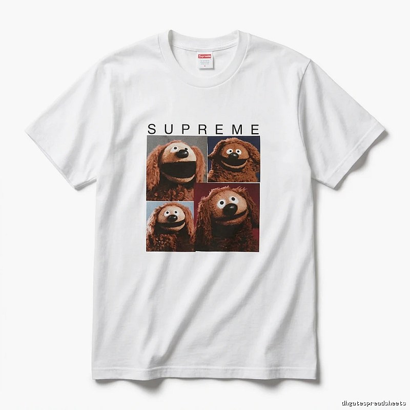 Supreme cartoon print white T-shirt