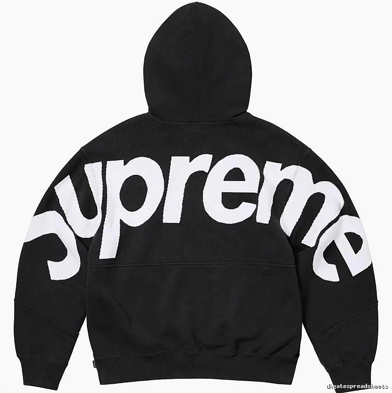 Supreme Casual Logo hoodie Gray Red Oversized for Streetwear Looks