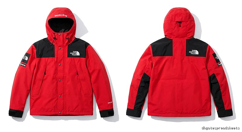 Supreme co-branded red windbreaker