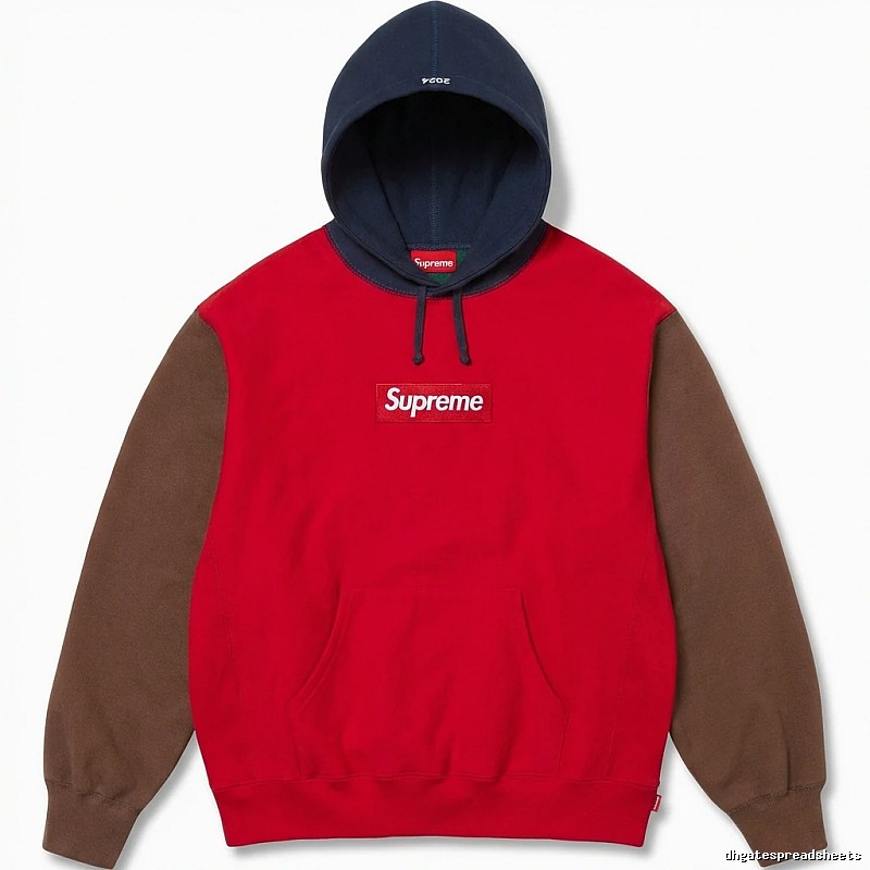 Supreme Color - Blocked Casual Style Sweatshirt