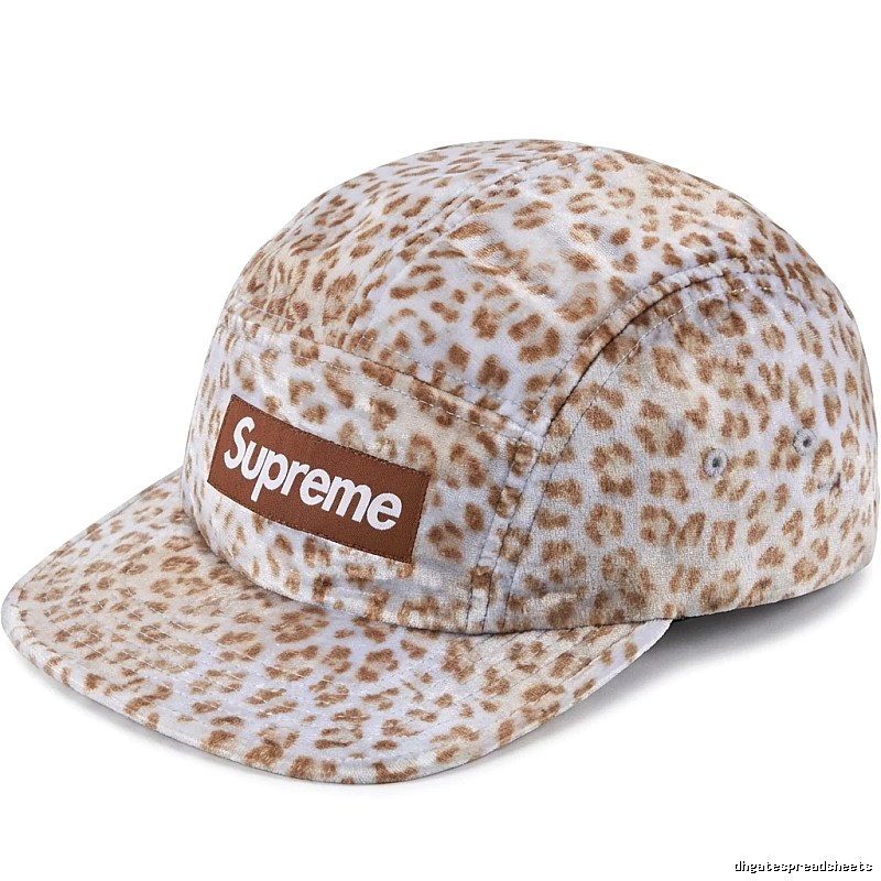 Supreme Leopard Print Retro Windproof Hat