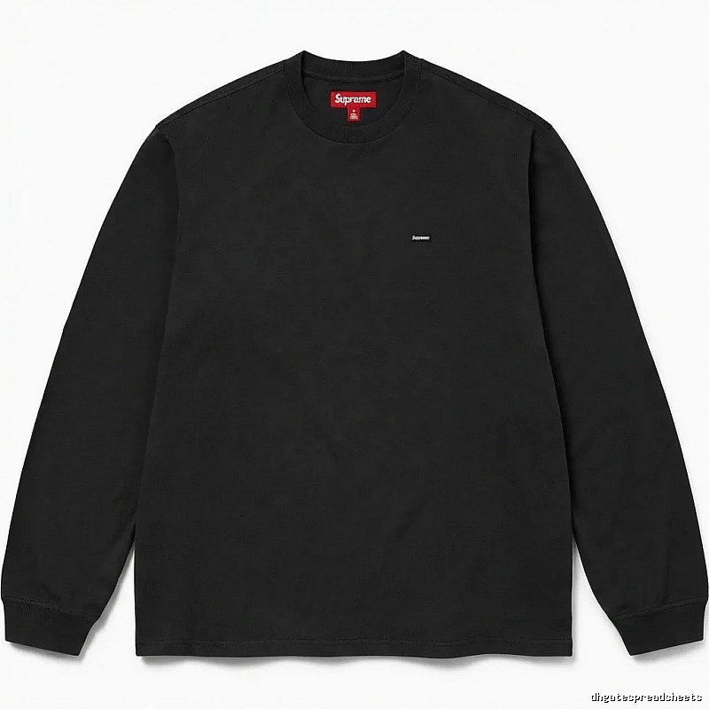 Supreme minimalist style black long-sleeved shirt