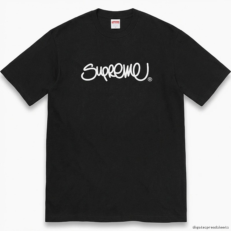 Supreme minimalist style black T-shirt