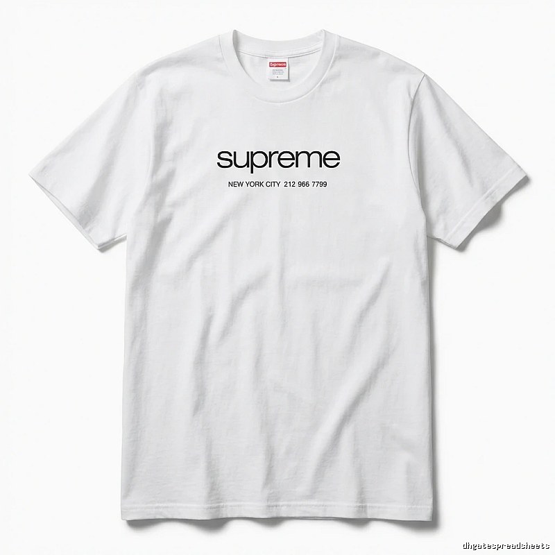 Supreme minimalist style white T-shirt